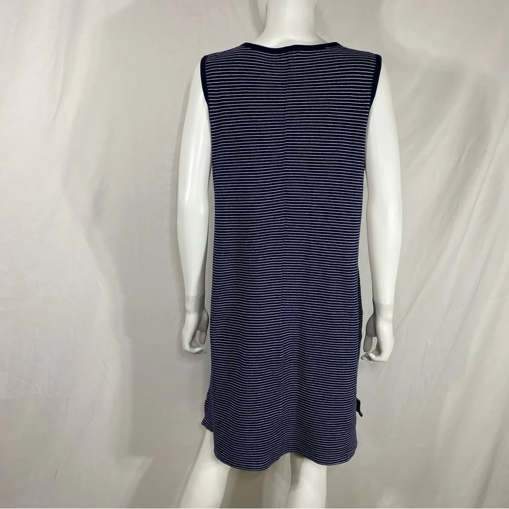 J.Crew Navy Blue Striped Sleeveless Tank Dress